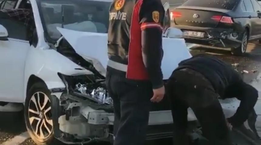 Iğdır&rsquo;da zincirleme trafik kazası