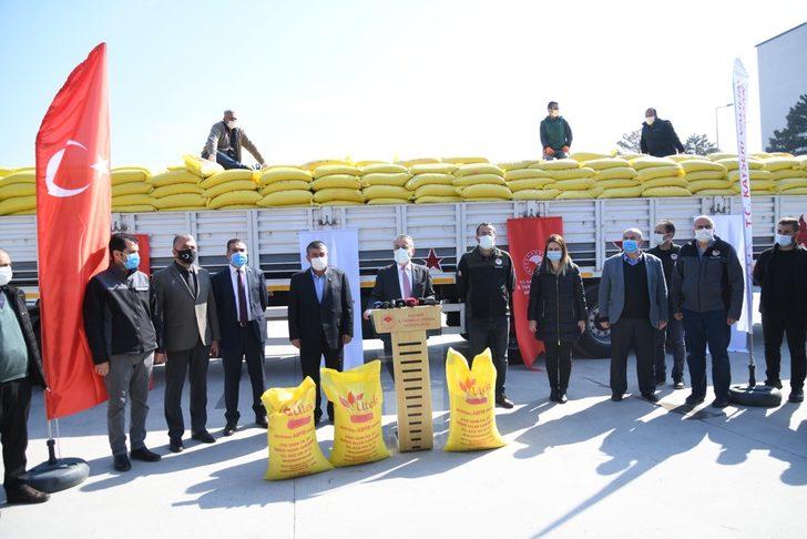 Kayserili çiftçilere 83 ton aspir tohumu dağıtımı yapıldı G3