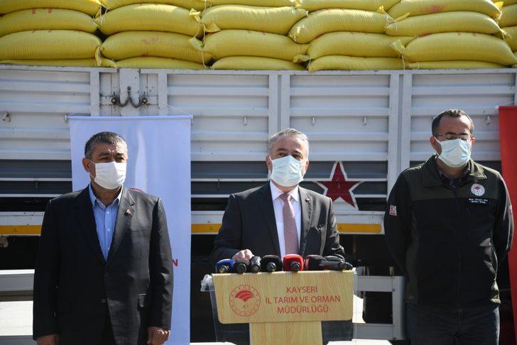 Kayserili çiftçilere 83 ton aspir tohumu dağıtımı yapıldı G4