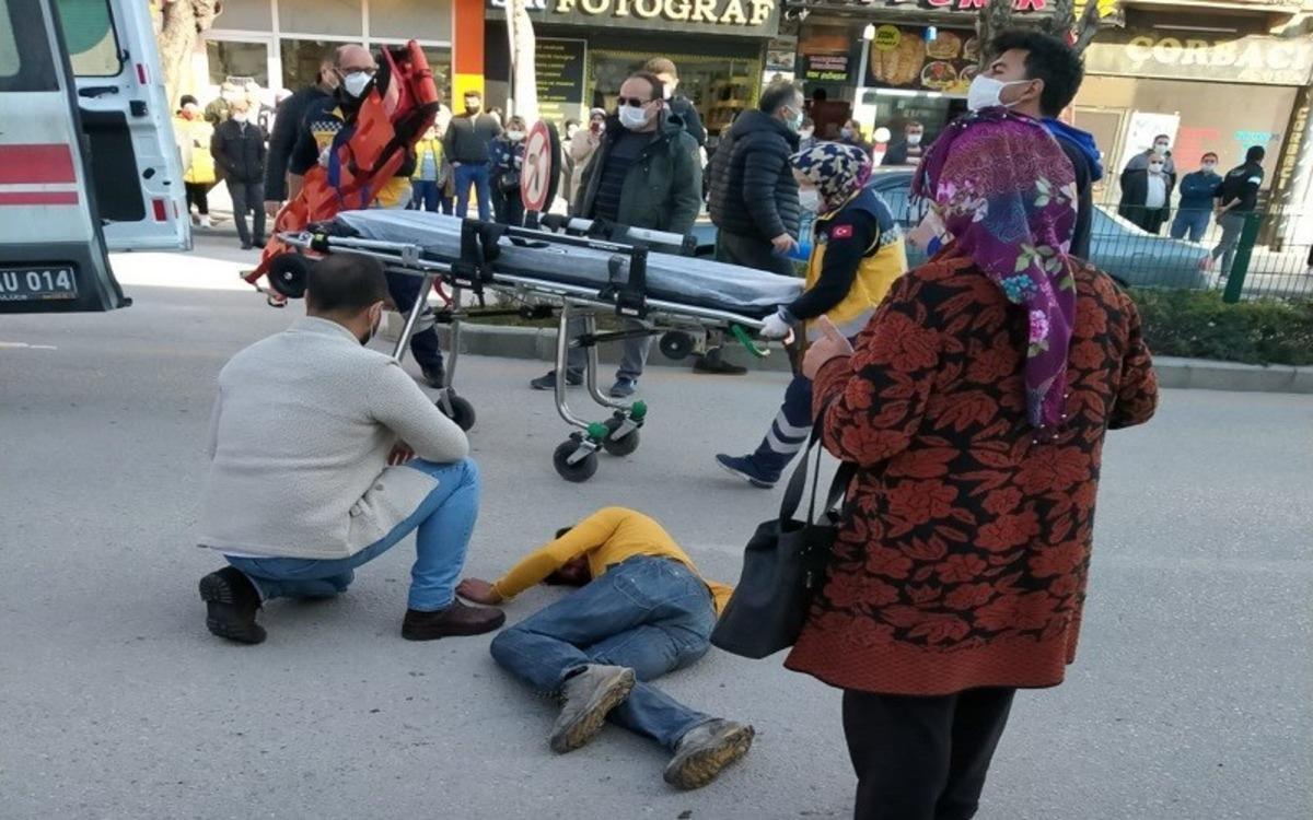 At arabasından d&uuml;şen s&uuml;r&uuml;c&uuml; yaralandı