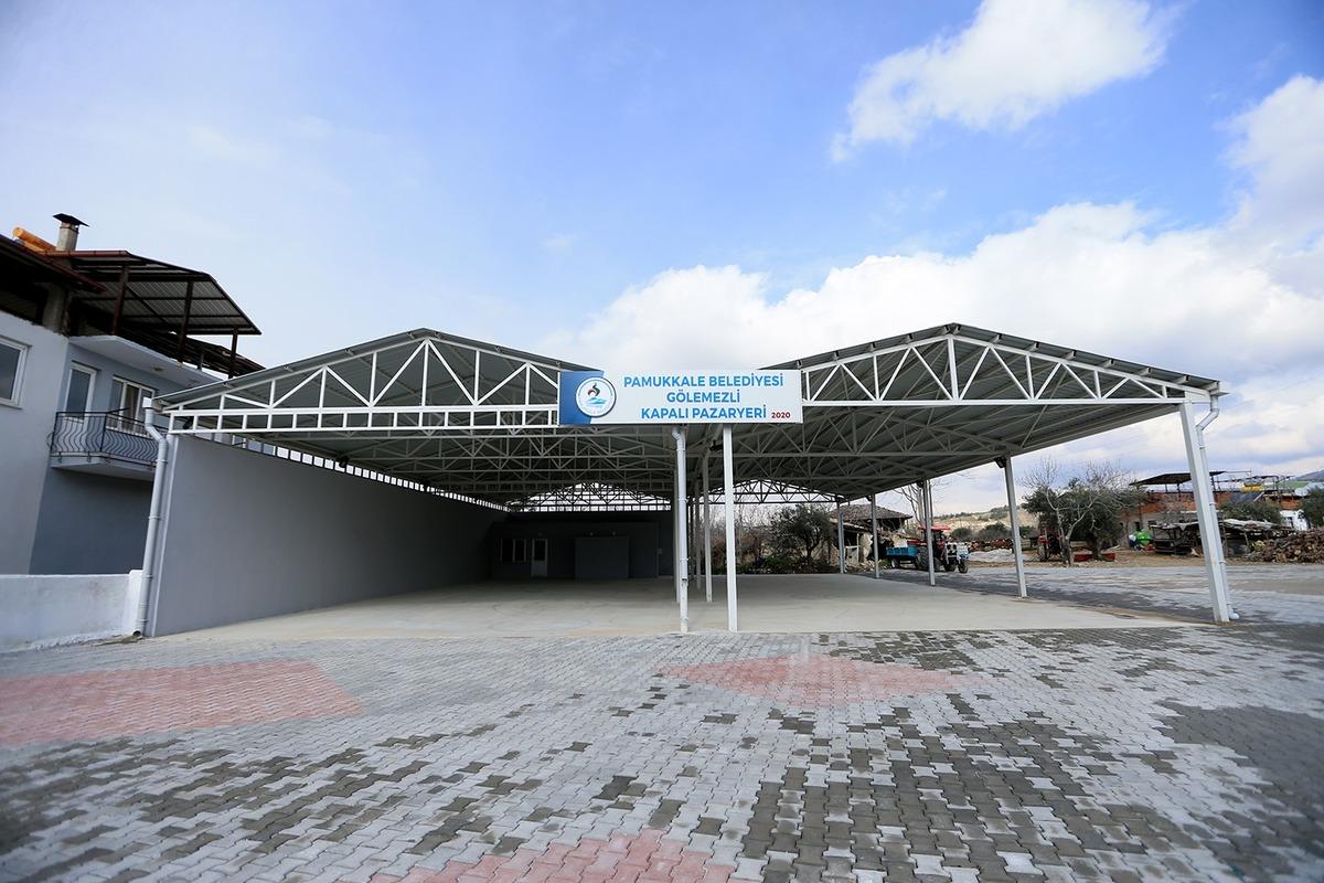 Pamukkale&rsquo;de bir pazaryeri daha tamamlandı