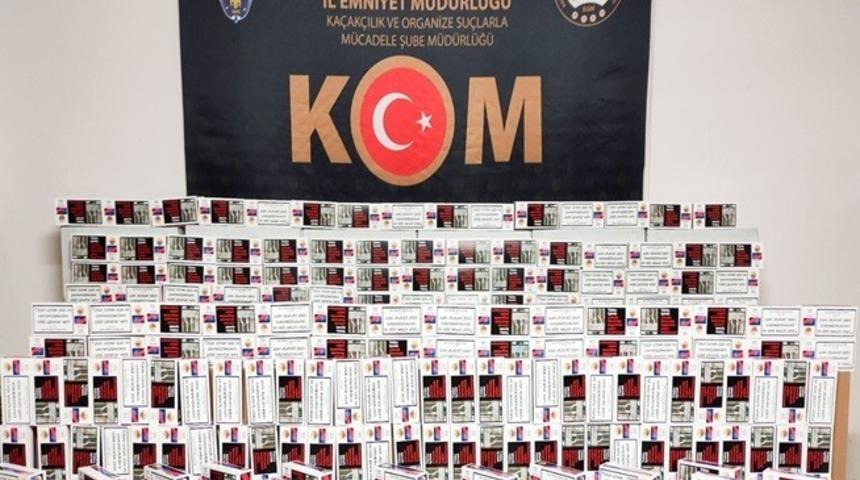 Piyasaya sürülmek istenen kaçak tütün ürünleri ele geçirildi