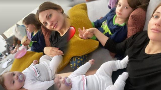 Mervem Uzerli kızlarını paylaştı! Beğeni yağdı 