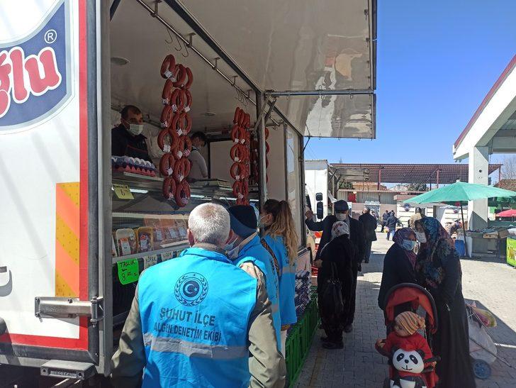 Afyonkarahisar’da pazarda korona virüs denetimi yapıldı G2