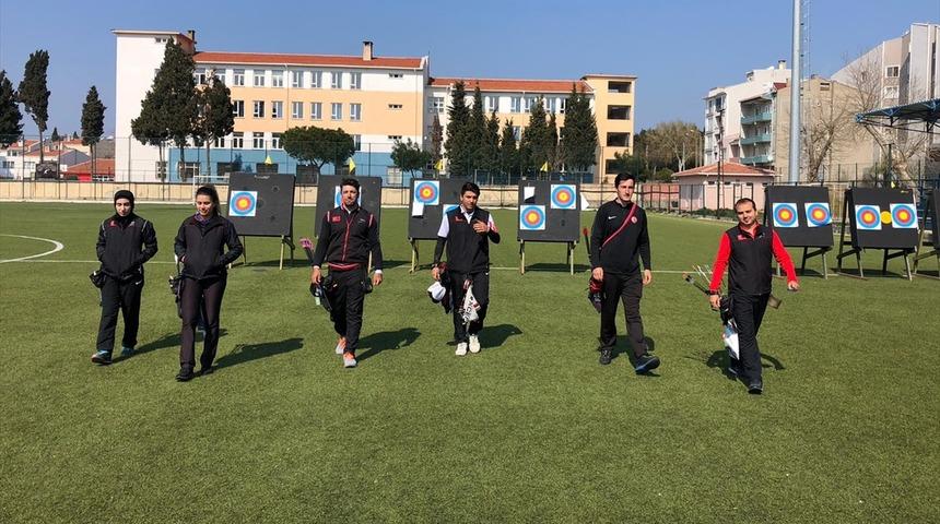 Okçuluk Milli Takımı, Avrupa Grand Prix'sinin hazırlıklarını Gelibolu kampında sürdürüyor