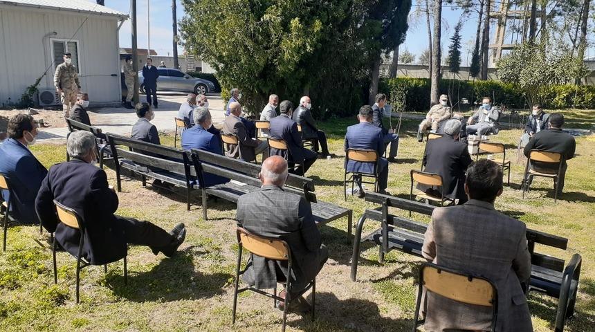 Samsat&rsquo;ta a&ccedil;ık havada toplantı yapıldı