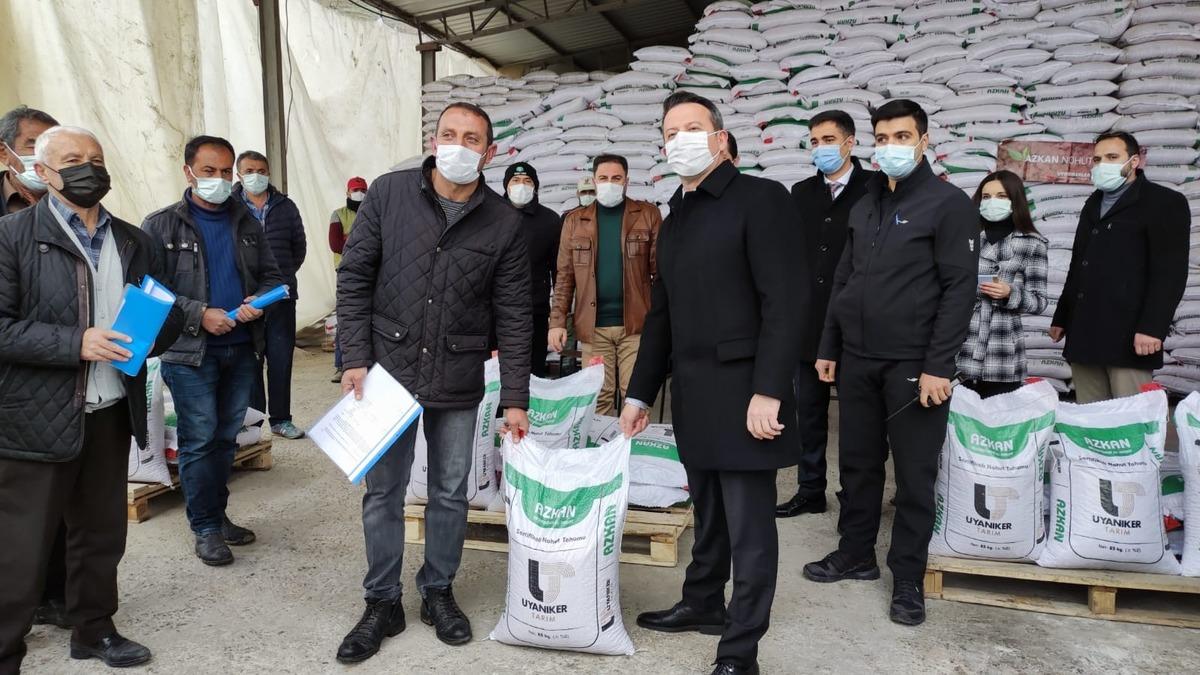 Sungurlu&rsquo;da &ccedil;ift&ccedil;ilere 34 ton nohut tohumu dağıtıldı