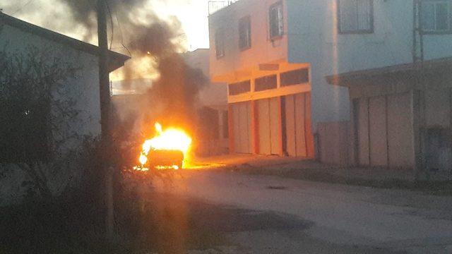 Seyir halindeyken alev alan ara&ccedil; korku dolu anlar yaşattı 1