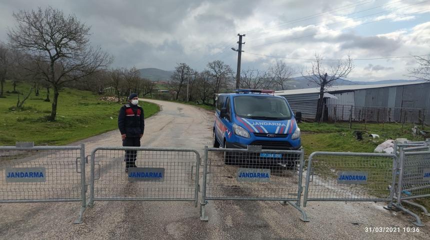 Çan’da bir köy karantinaya alındı