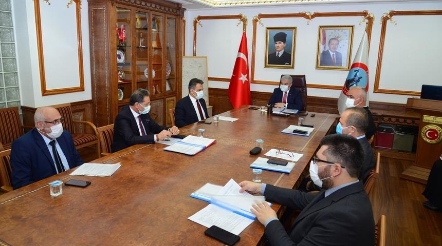 Kadına y&ouml;nelik şiddetle m&uuml;cadele koordinasyon toplantısı yapıldı