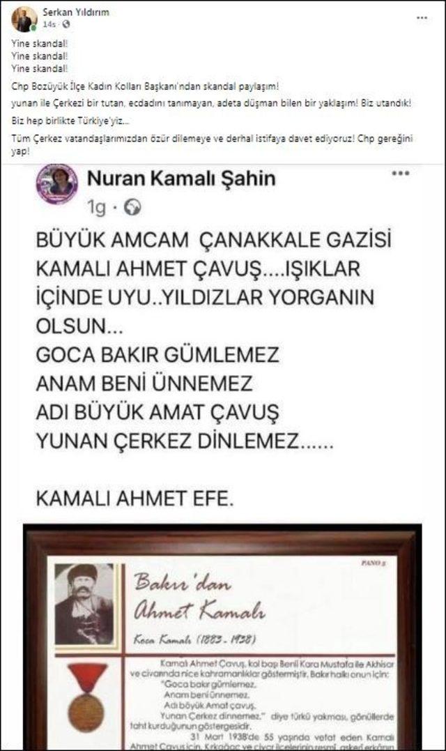 Başkan Yıldırım, CHP’li başkanın özür dilemesini ve istifa etmesini istedi