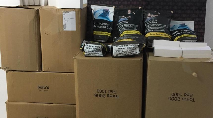 Kırıkkale&rsquo;de "ka&ccedil;ak t&uuml;t&uuml;n" operasyonu: Binlerce makaron ele ge&ccedil;ildi