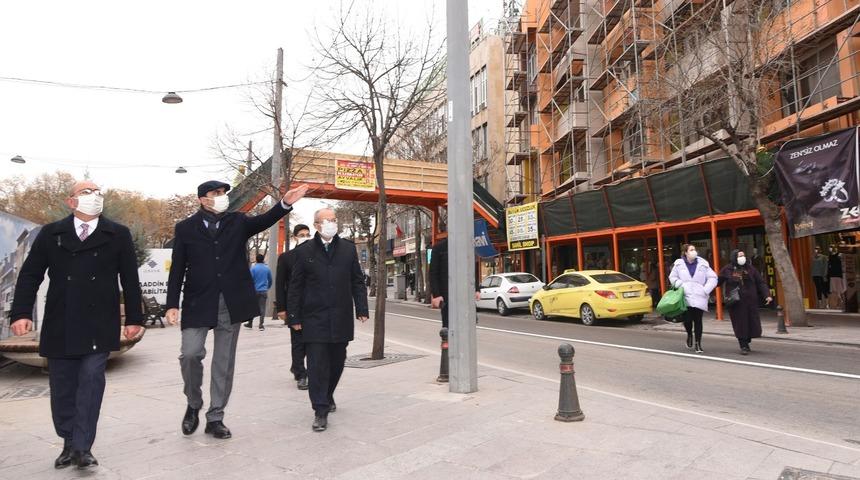 Başkanlar Alaaddin cephe sağlıklaştırma &ccedil;alışmalarını inceledi