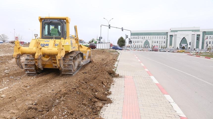 Karaman’da kavşak düzenlemesi