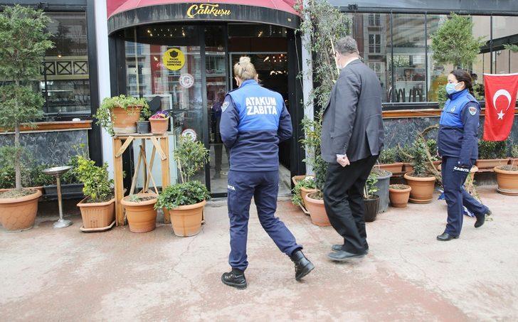 Atakum’ta restoran ve kafelere tedbir denetimi G1