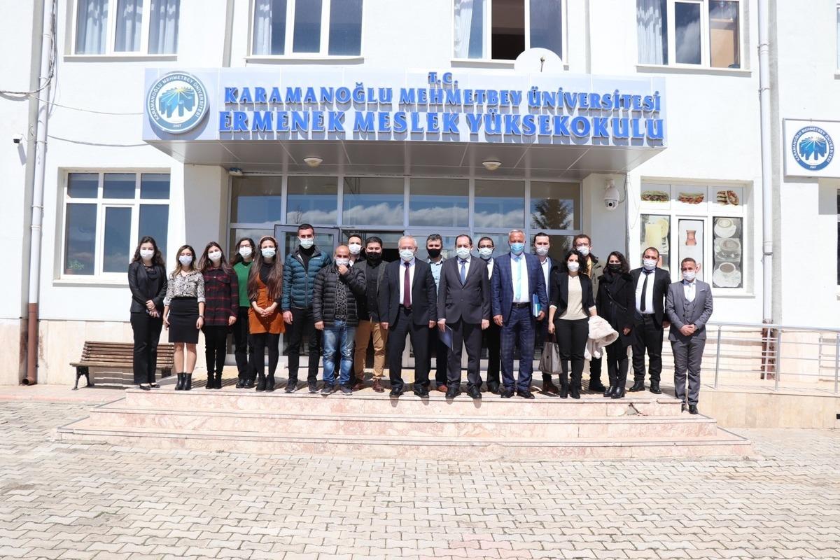 Rekt&ouml;r Namık Ak, Ermenek&rsquo;teki akademik birimleri inceledi