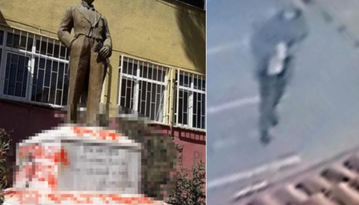 Tekirdağ'da Atatürk heykeline çirkin saldırı! Zanlının pişkin sözleri çileden çıkardı