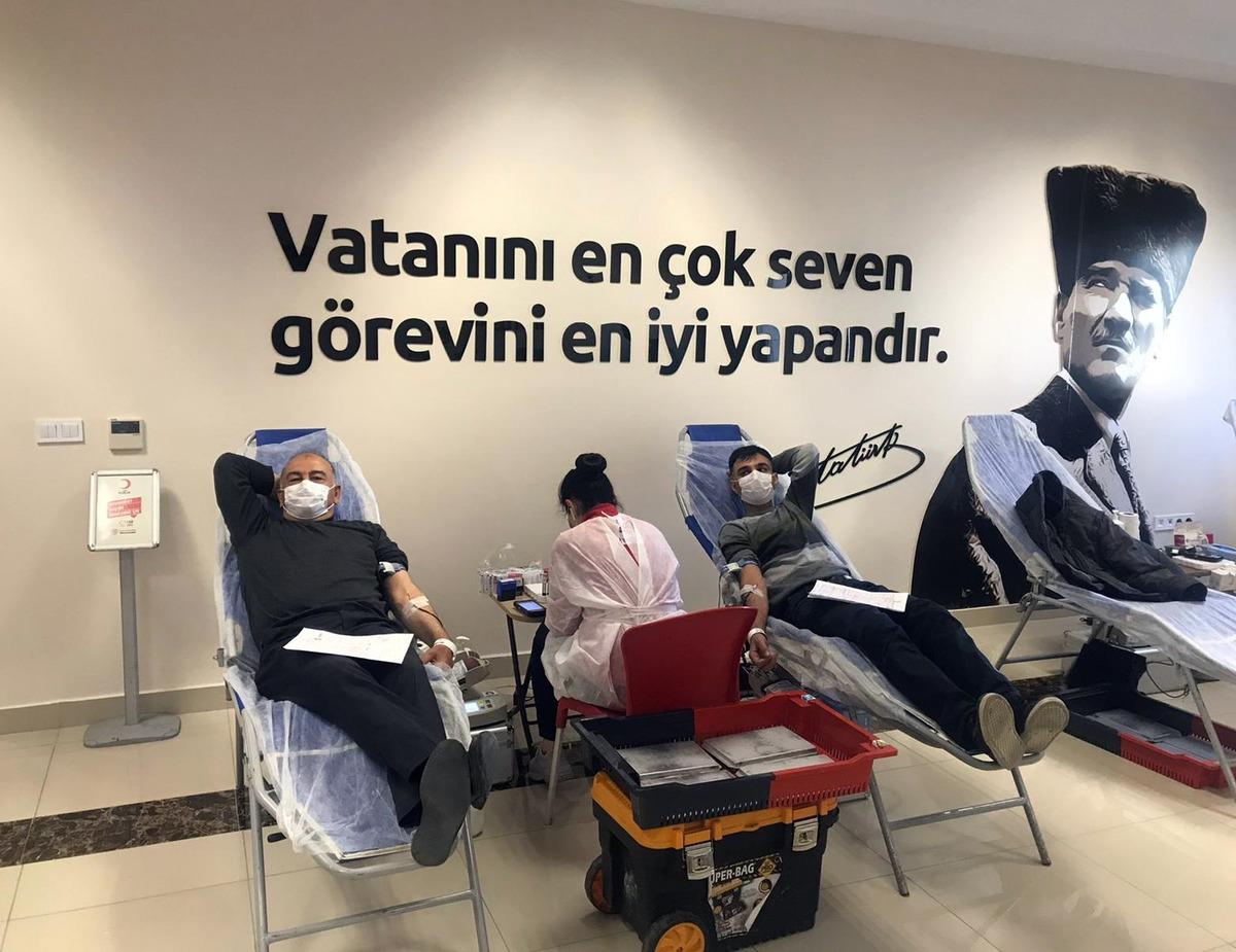SANKO tekstil Adıyaman işletmesi &ccedil;alışanları kan bağışı yaptı