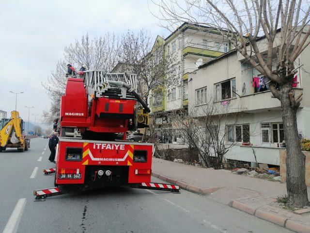 Baca yangınını itfaiye söndürdü