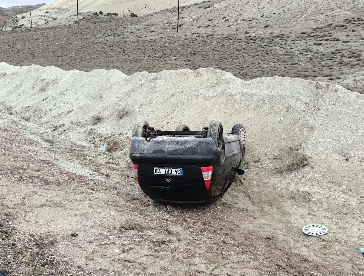 Takla atan ara&ccedil;tan yara almadan kurtuldu