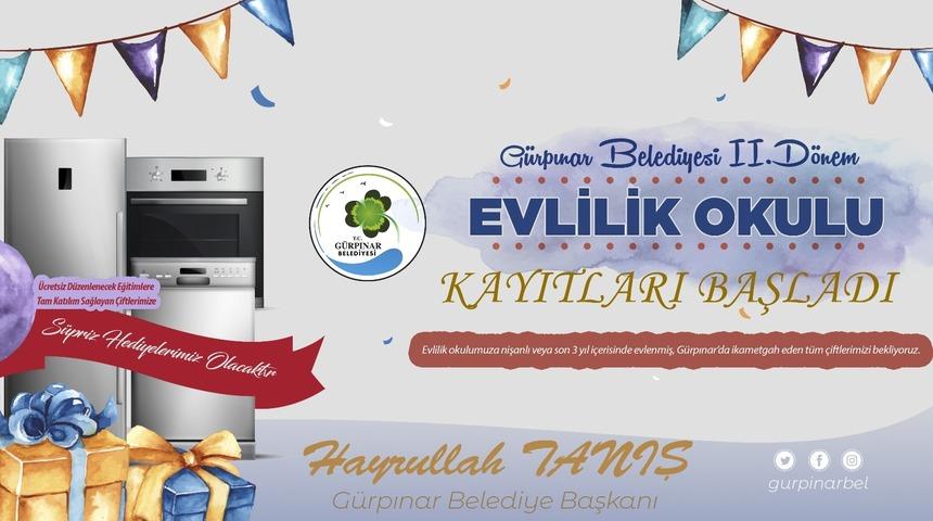 G&uuml;rpınar Belediyesi ikinci d&ouml;nem evlilik okulu kayıtları başladı