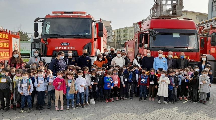 Cizre&rsquo;de anaokulu &ouml;ğrencileri i&ccedil;in yangın tatbikatı ger&ccedil;ekleştirildi