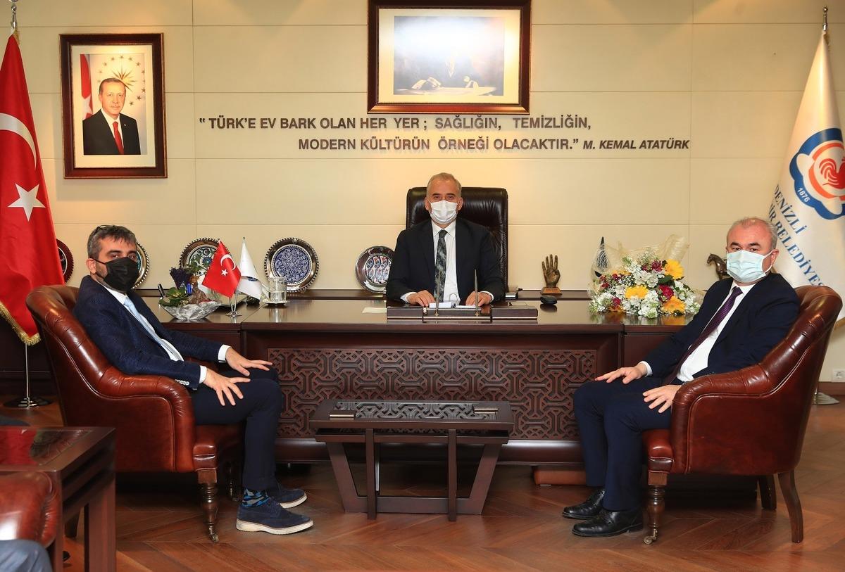 Başkan Zolan, MHP Denizli İl Başkanı ve yeni y&ouml;netimini ağırladı