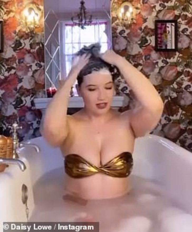 Daisy Lowe canlı yayında küvete girdi G3