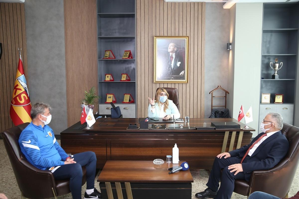Başkan B&uuml;y&uuml;kkılı&ccedil; Kayserispor&rsquo;da