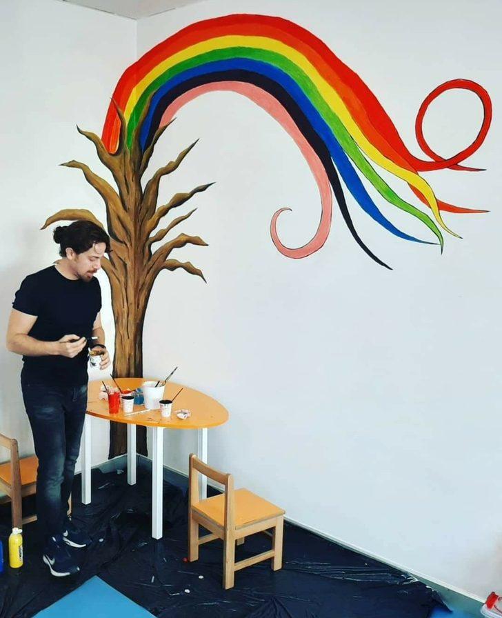 Köy okulları duvarları sanatla renklendi G4