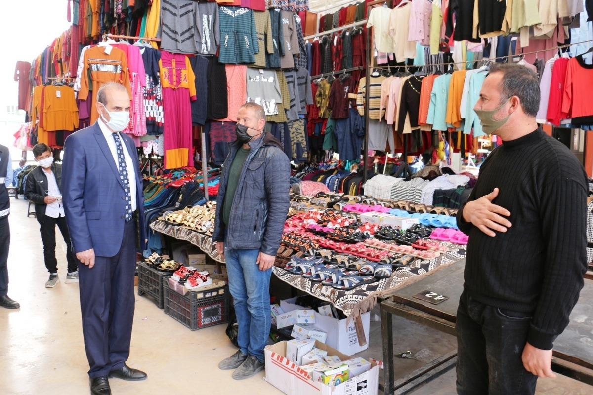 Yal&ccedil;ınkaya, Pazar esnafıyla bir araya geldi