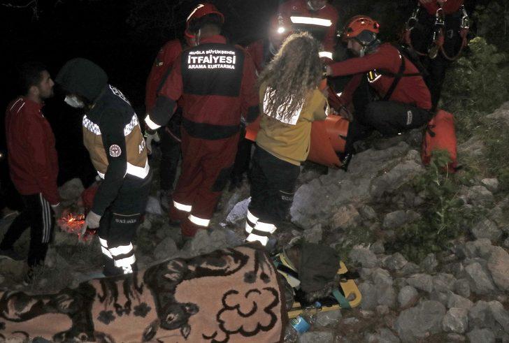 Kayalıklardan düşen şahıs 4 saat süren çalışma ile kurtarıldı G5