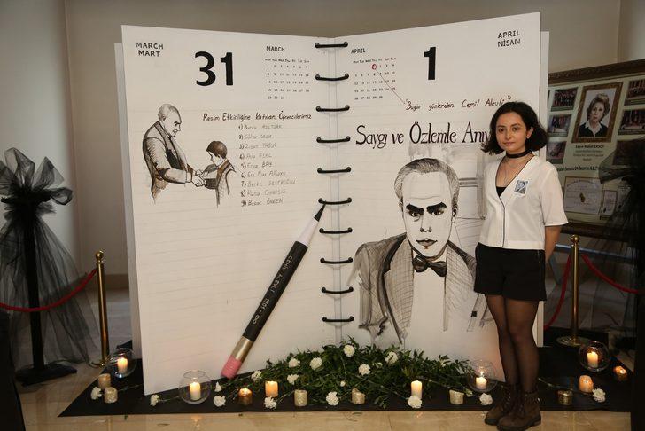 Öğrenciler, okulun kurucusunu kara kalem ile resmetti G4