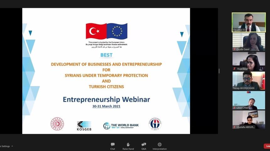 Girişimcilik online konferansının ilk oturumu ger&ccedil;ekleşti