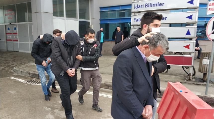 Samsun&rsquo;da uyuşturucu ticaretinden g&ouml;zaltına alınan 5 zanlı adliyede