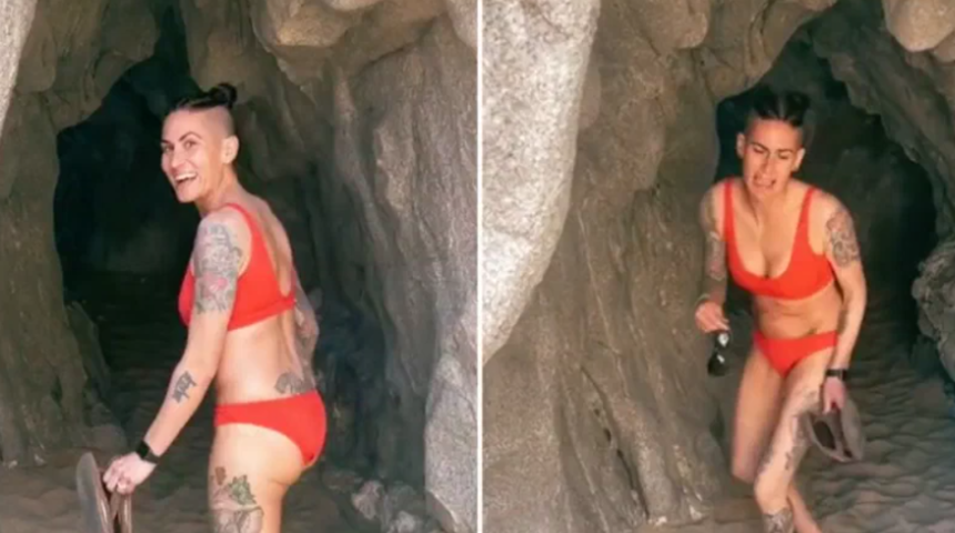 Girdiği mağaradan koşar adım çıktı! ''Islak kumlardan anlamalıydım''