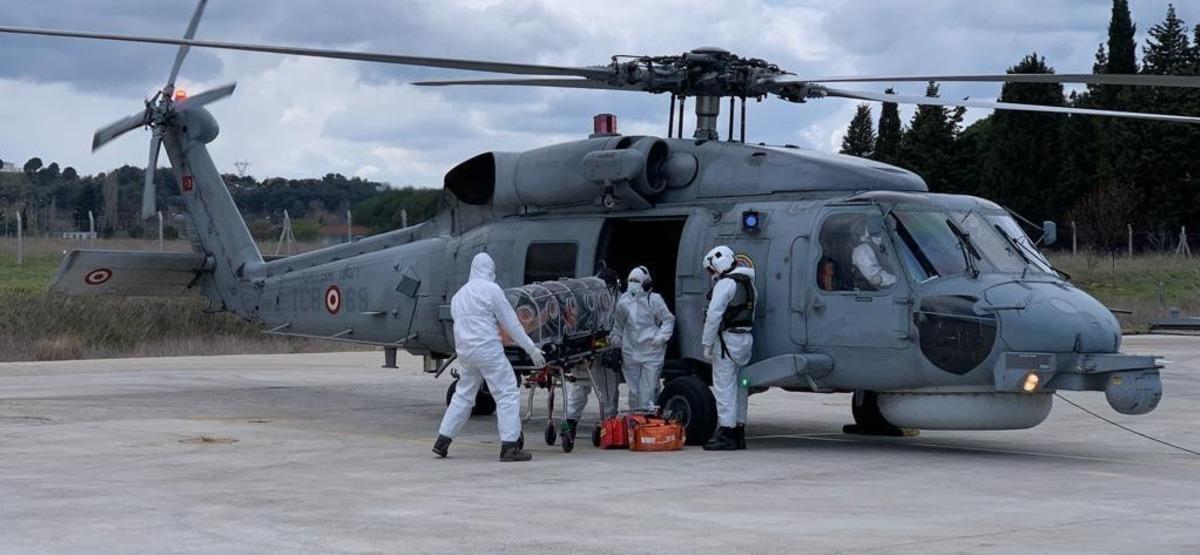 Asker&icirc; helikopterle hastaneye sevk edilen koronalı Rum &ouml;ğretmen kurtarılamadı