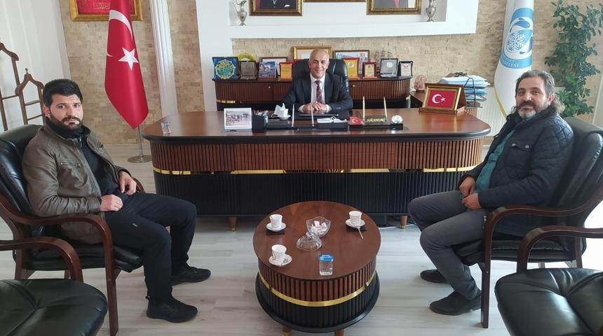 İHA Van B&ouml;lge M&uuml;d&uuml;r&uuml; Aky&uuml;z&rsquo;den Başkan Ensari&rsquo;ye ziyaret