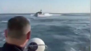 Yunan gemisine Türk Sahil Güvenliği'nden müdahale! O anlar kamerada