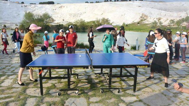Pamukkale’nin eşsiz güzelliğinde ’Dünya Masa Tenisi Günü’ kutlanacak