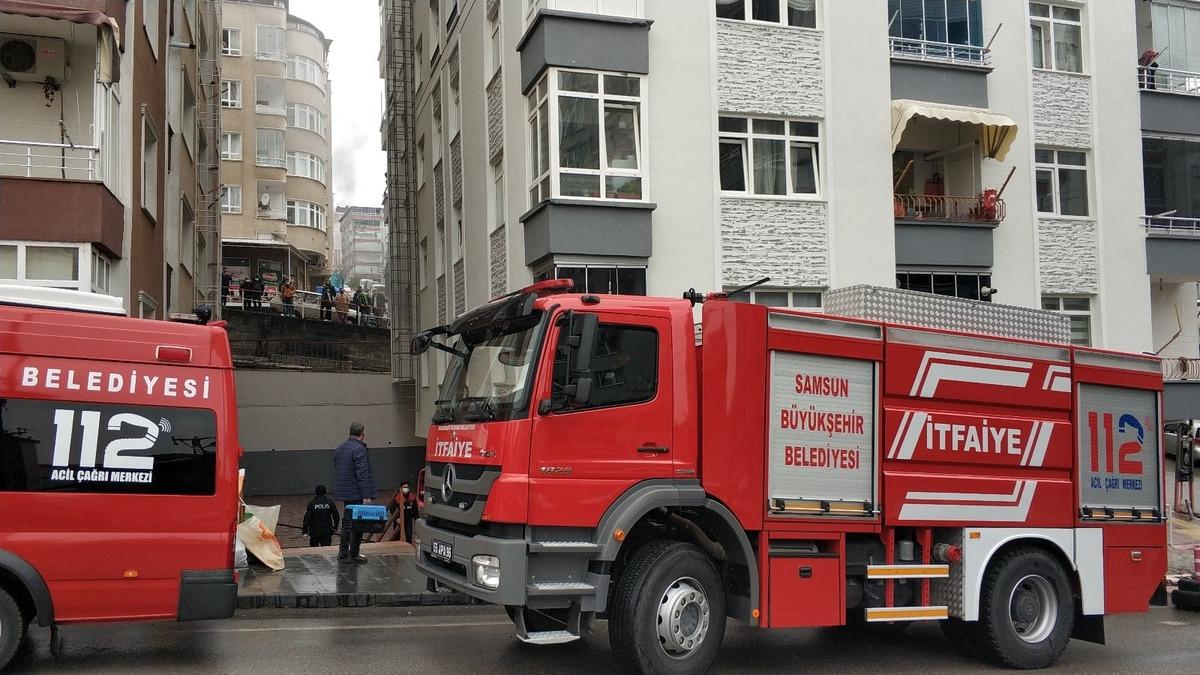 Samsun&rsquo;da ev yangını