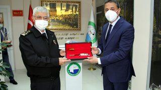 Bakan Yardımcısı Ersoy ile Jandarma Genel Komutanı Orgeneral Çetin, Sinop Valiliğini ziyaret etti