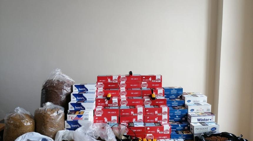 T&uuml;rkeli&rsquo;de t&uuml;t&uuml;n ka&ccedil;ak&ccedil;ılığı operasyonu: 2 g&ouml;zaltı