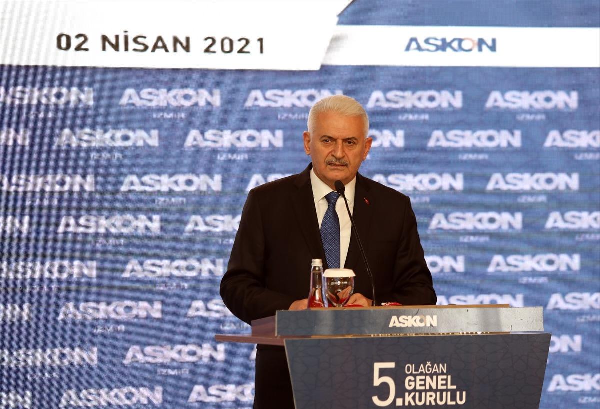 AK Parti Genel Başkanvekili Yıldırım, ASKON İzmir Şubesinin Olağan Genel Kurulu'nda konuştu: