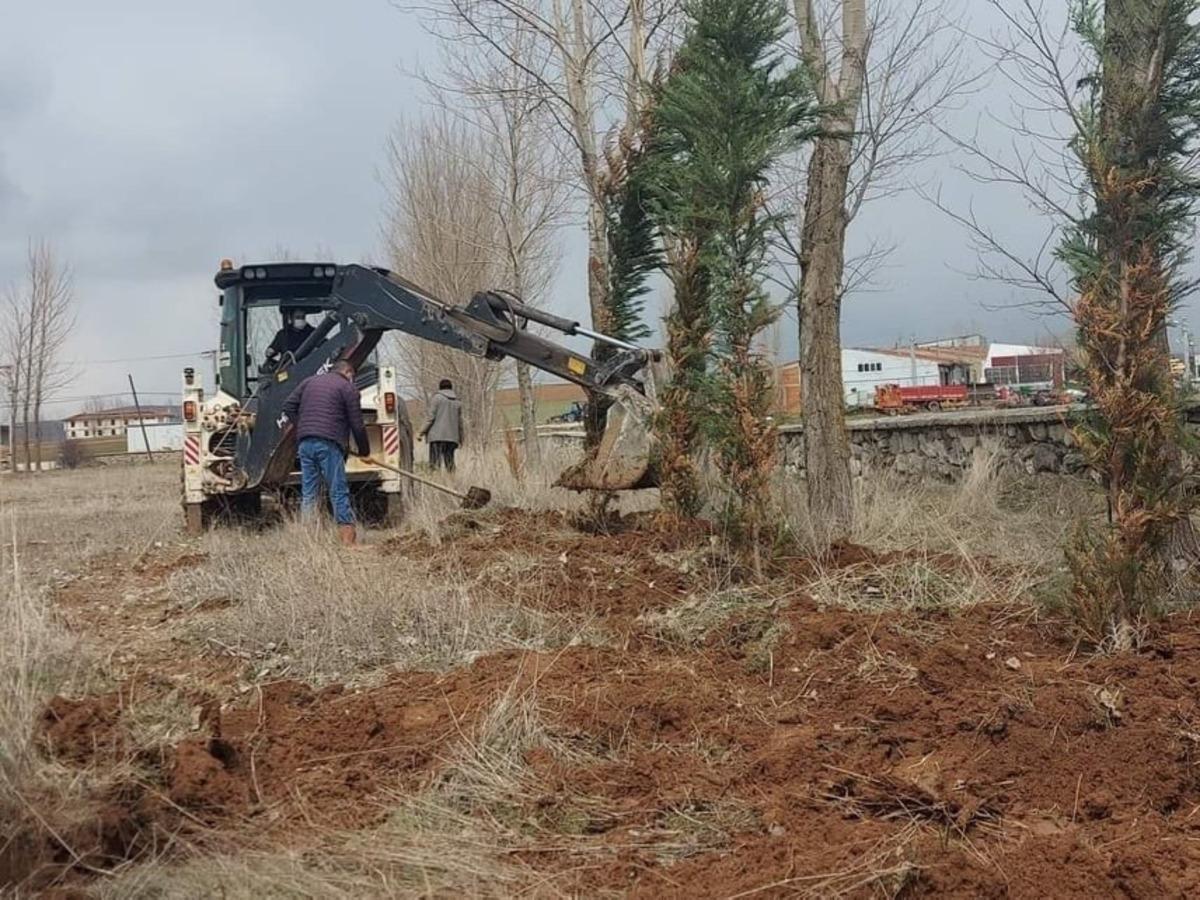 Mezarlıkta ağa&ccedil;landırma ve bakım &ccedil;alışmaları