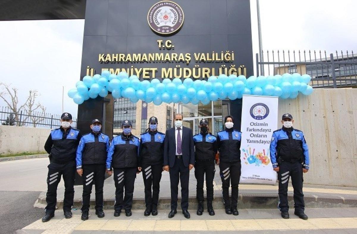 Kahramanmaraş polisi otizm farkındalık g&uuml;n&uuml;n&uuml; kutladı
