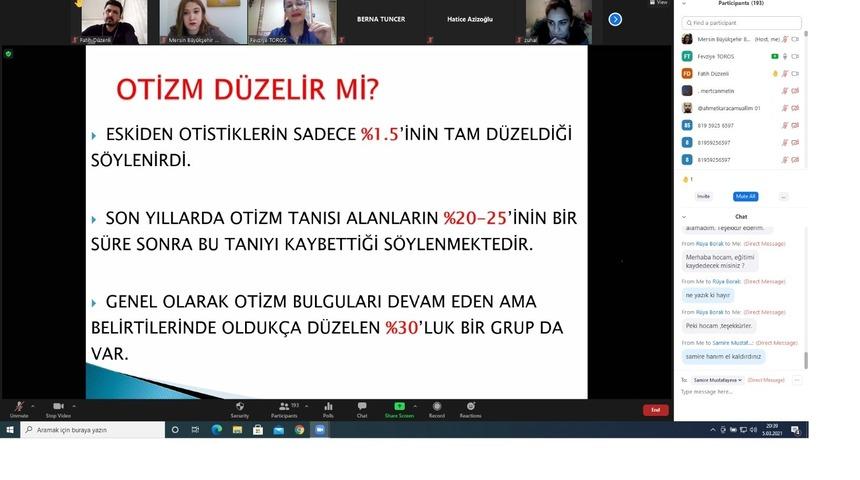 Otizm Bilin&ccedil;li Aile Projesi ile 300 aileye eğitim verildi