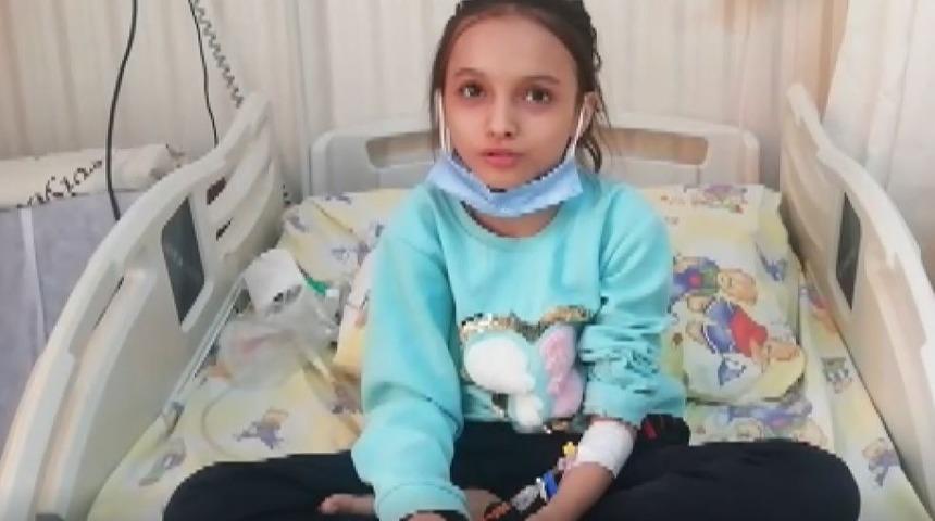 10 yaşındaki Hatice'den yürek yakan feryat! 'Ölmek istemiyorum'