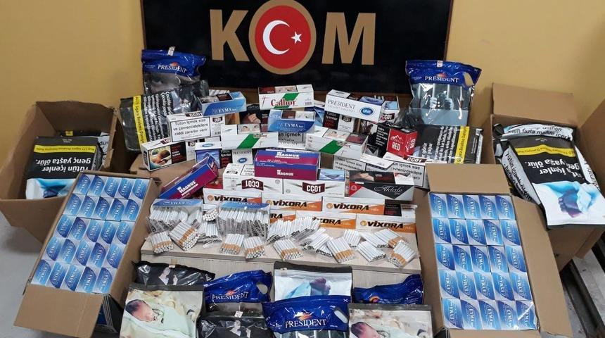 Sakarya&rsquo;da 67 paket kilogramlık ka&ccedil;ak t&uuml;t&uuml;n ele ge&ccedil;irildi