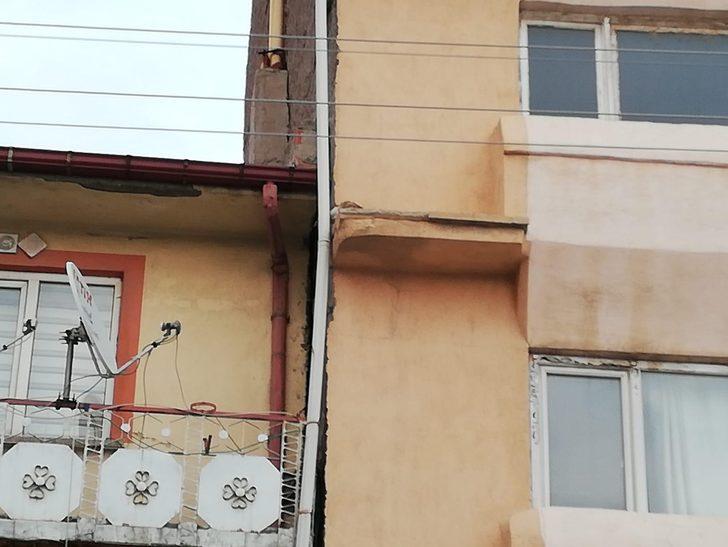 Mahsur kalan kediyi itfaiye ekipleri kurtardı G3